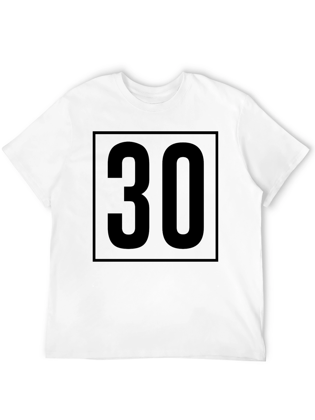Bold 30 Graphic Tee - Modern Birthday Shirt