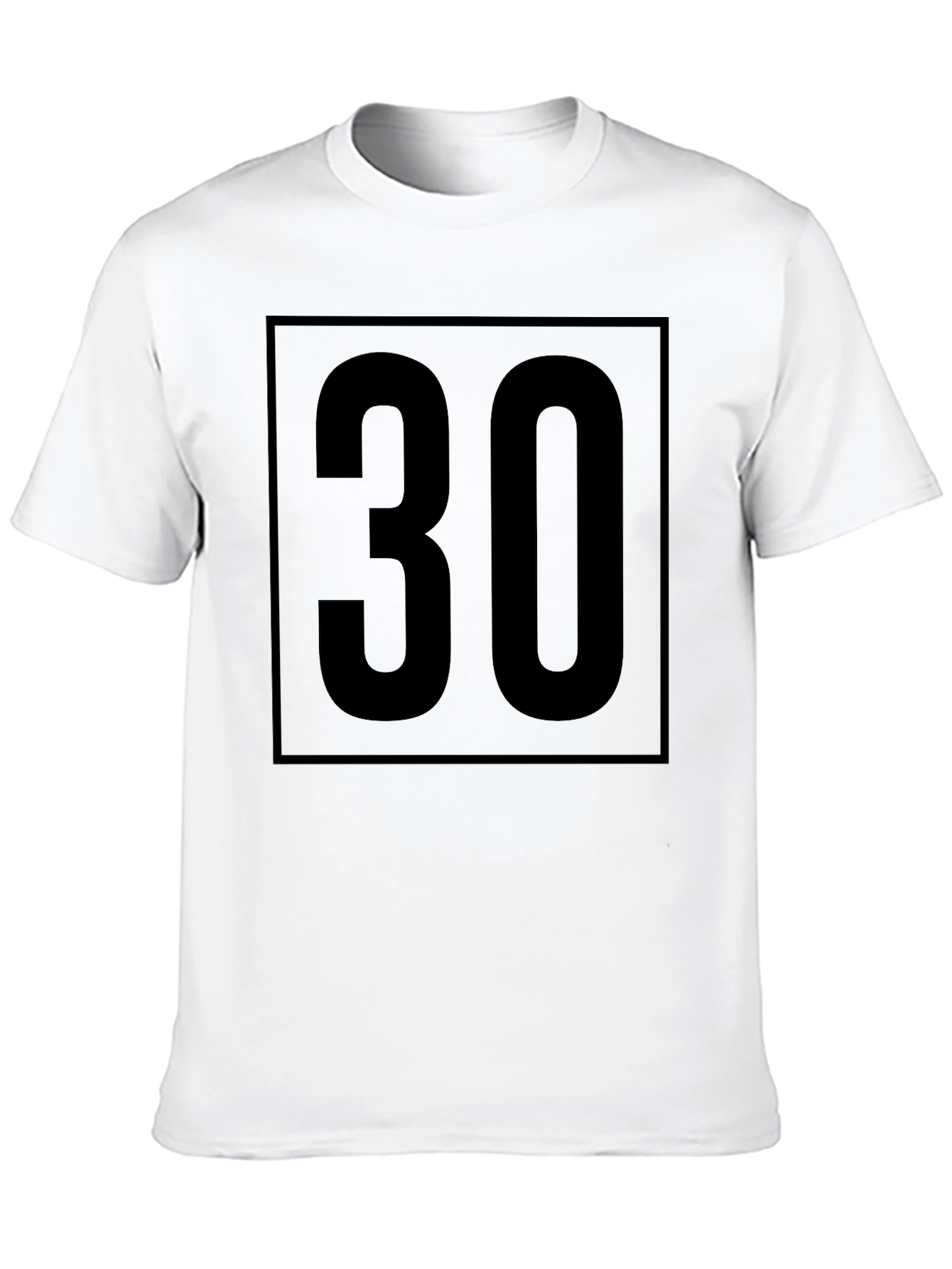 Bold 30 Graphic Tee - Modern Birthday Shirt