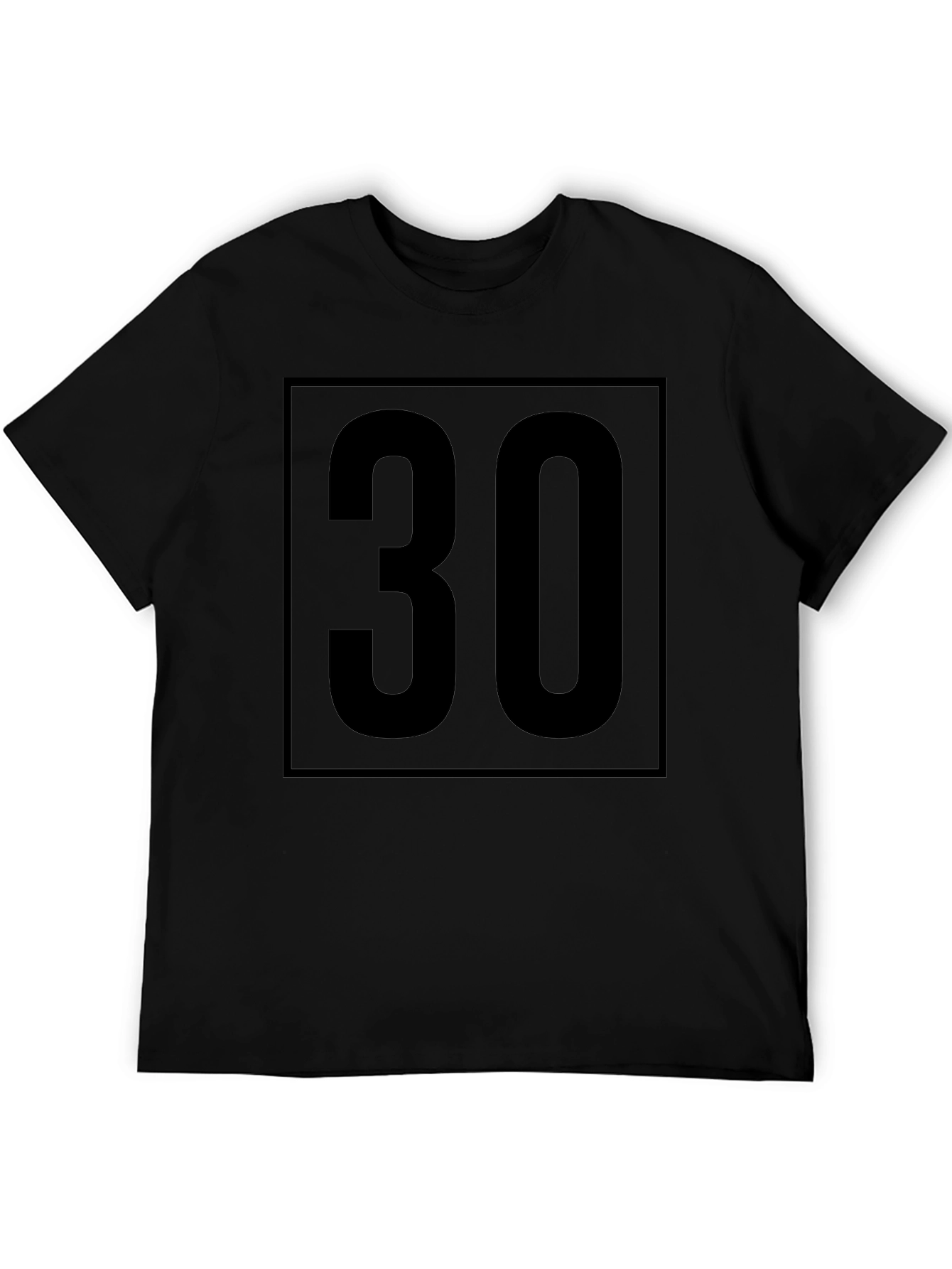 Bold 30 Graphic Tee - Modern Birthday Shirt