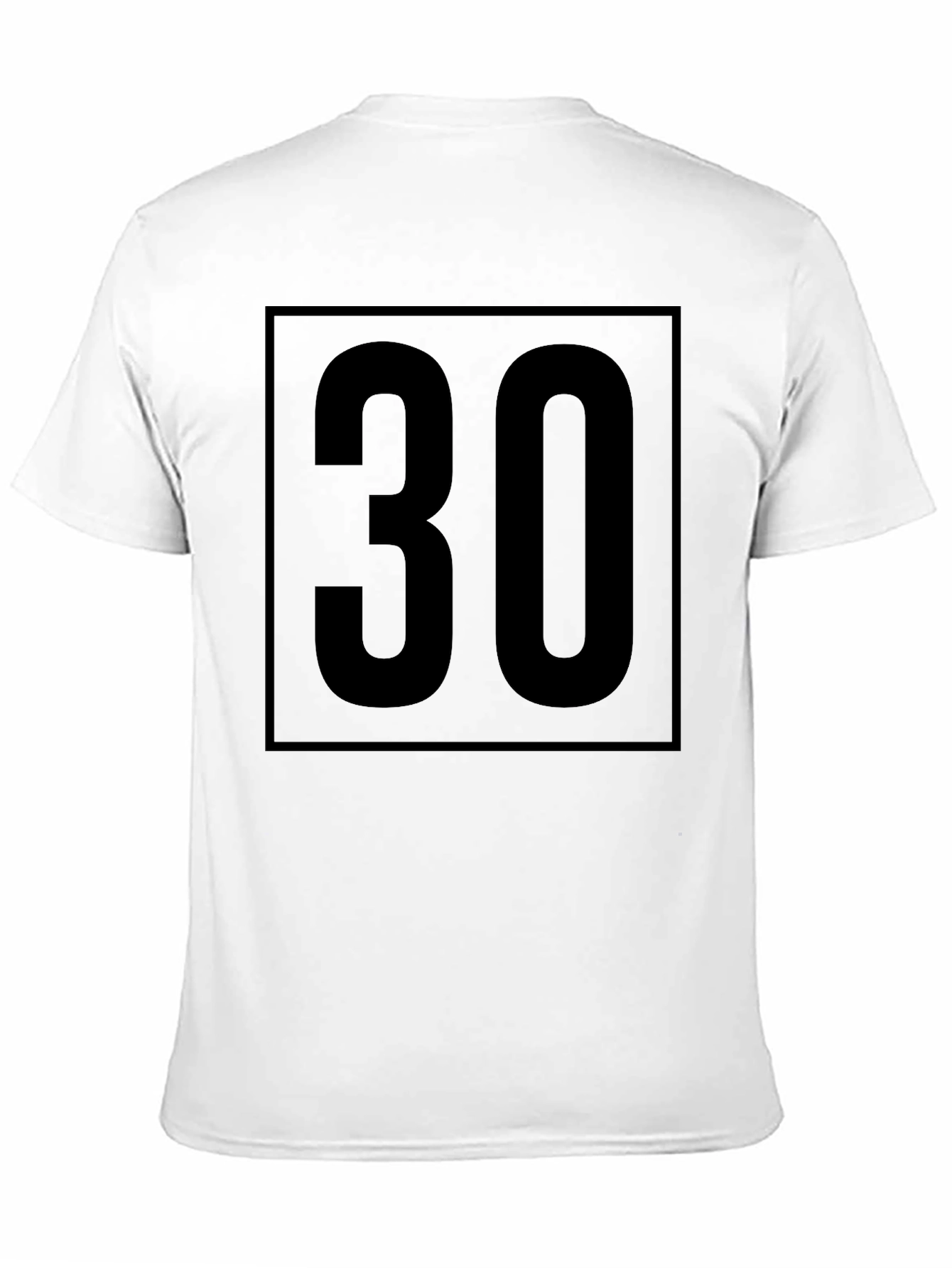 Bold 30 Graphic Tee - Modern Birthday Shirt