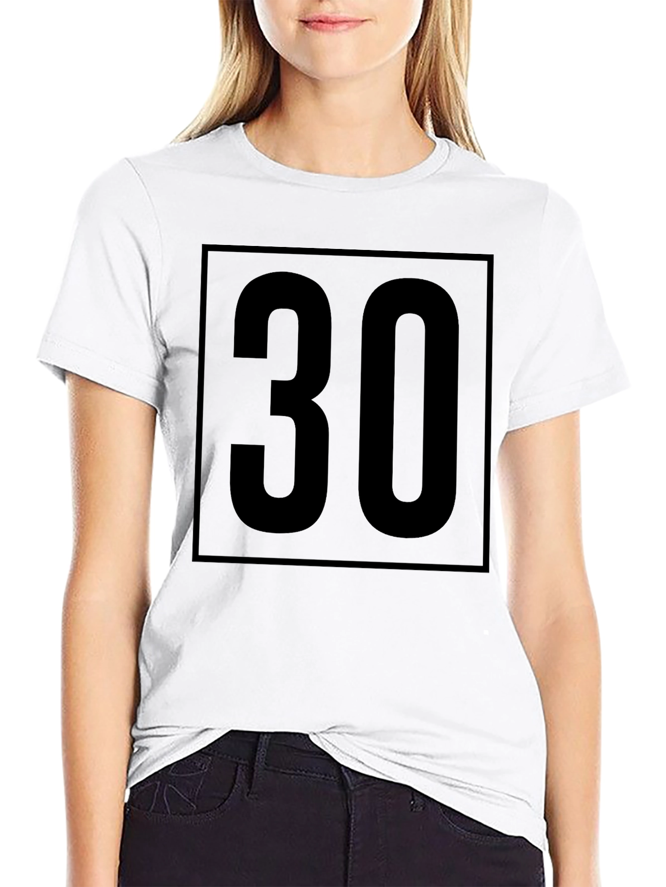 Bold 30 Graphic Tee - Modern Birthday Shirt