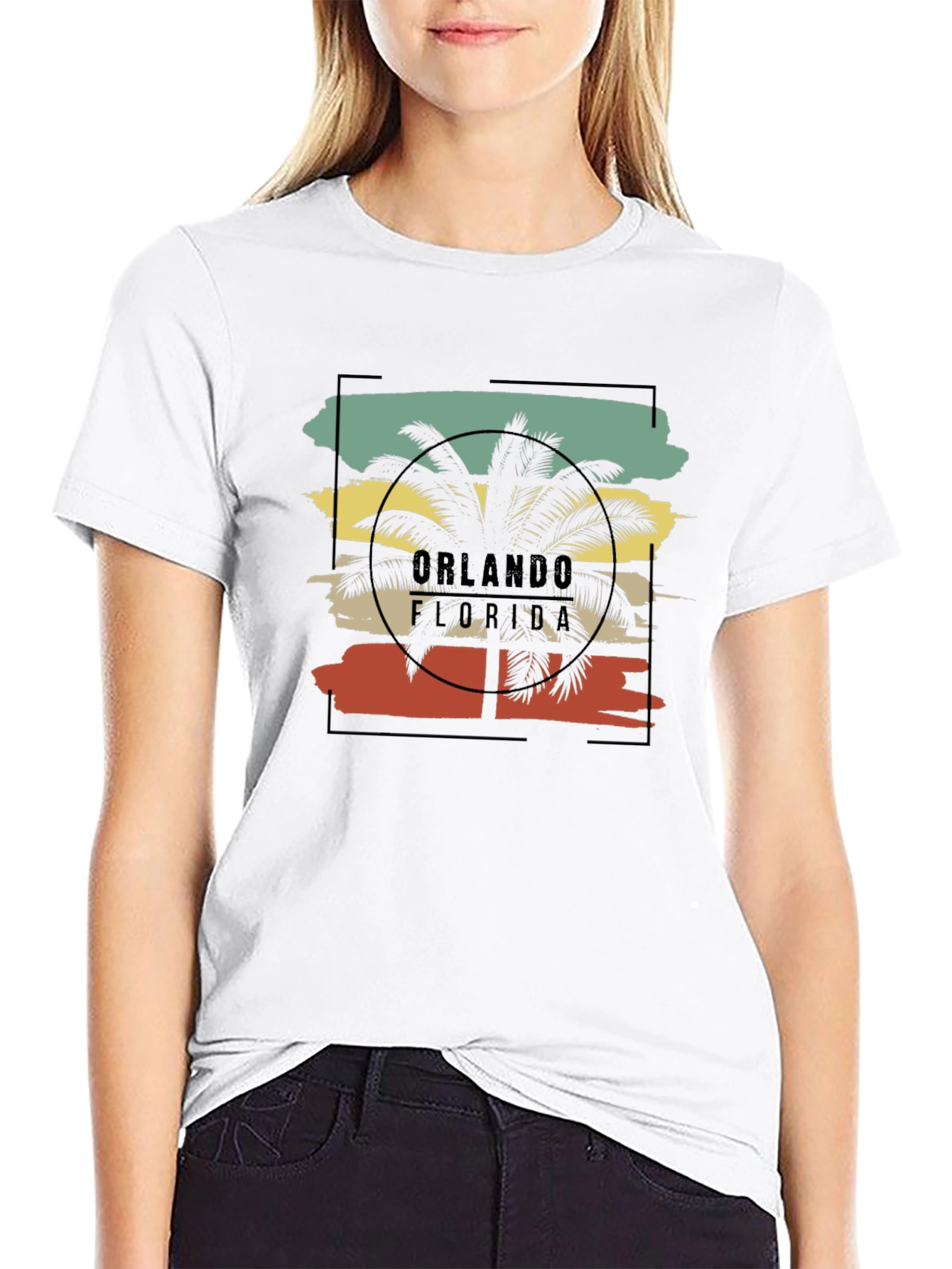 Orlando Florida Palm Tree Graphic Tee