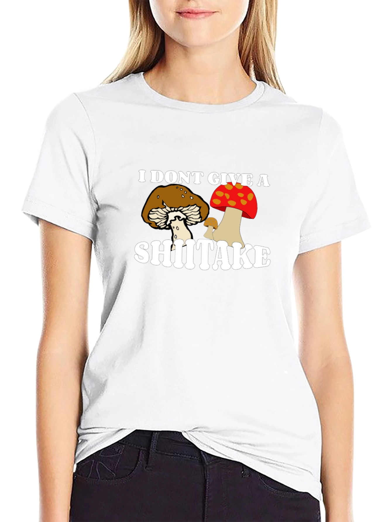 I Dont Give a Shiitake T-Shirt Funny Mushroom Tee