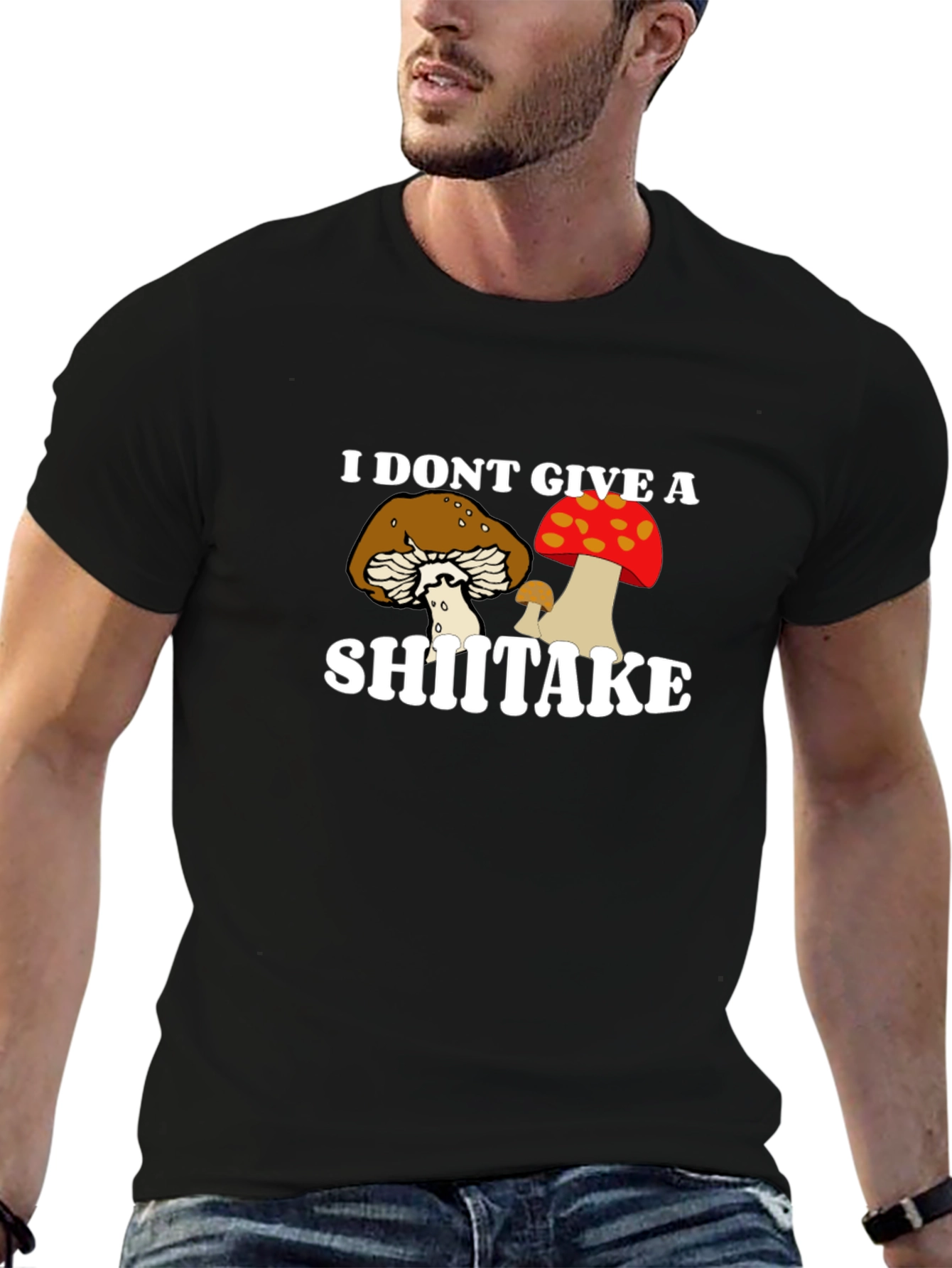 I Dont Give a Shiitake T-Shirt Funny Mushroom Tee