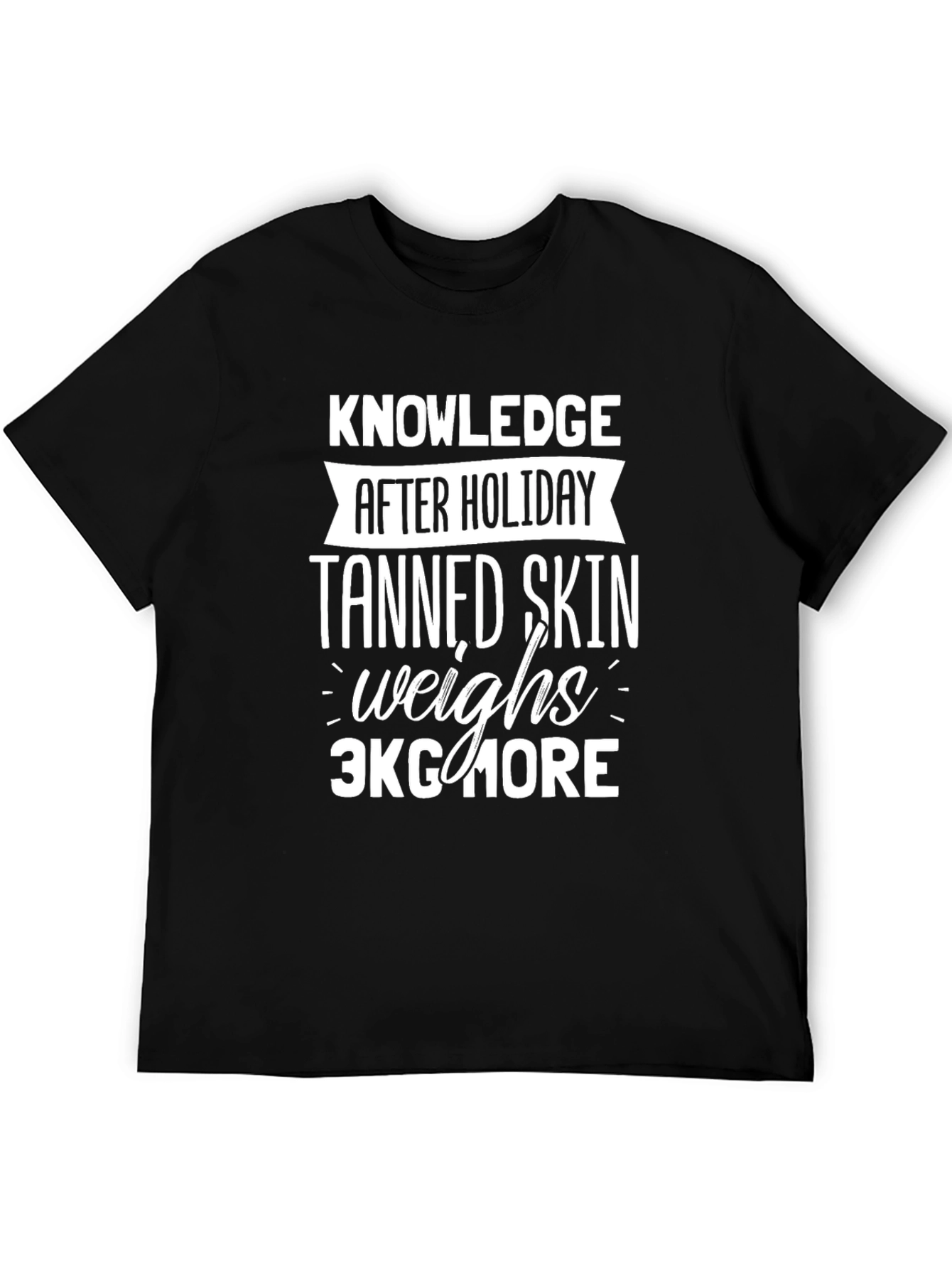 Knowledge After Holiday Tanned Skin Graphic Tee