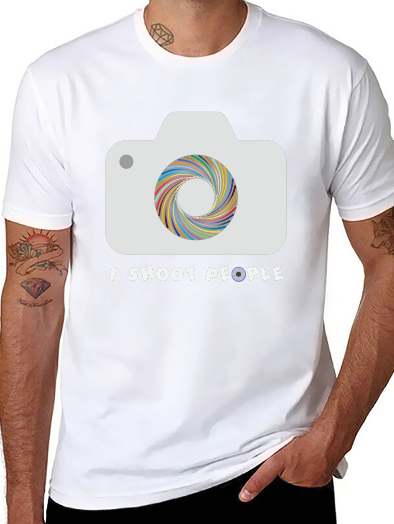I Shoot People Camera T-Shirt - Photographer Tee