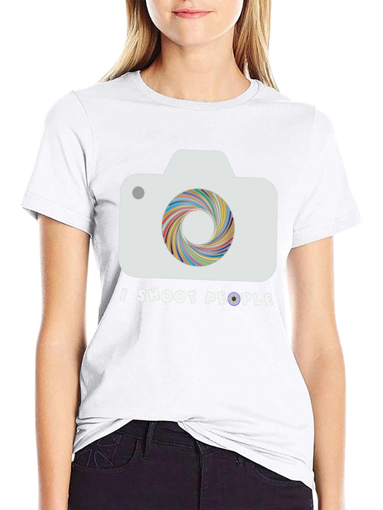 I Shoot People Camera T-Shirt - Photographer Tee