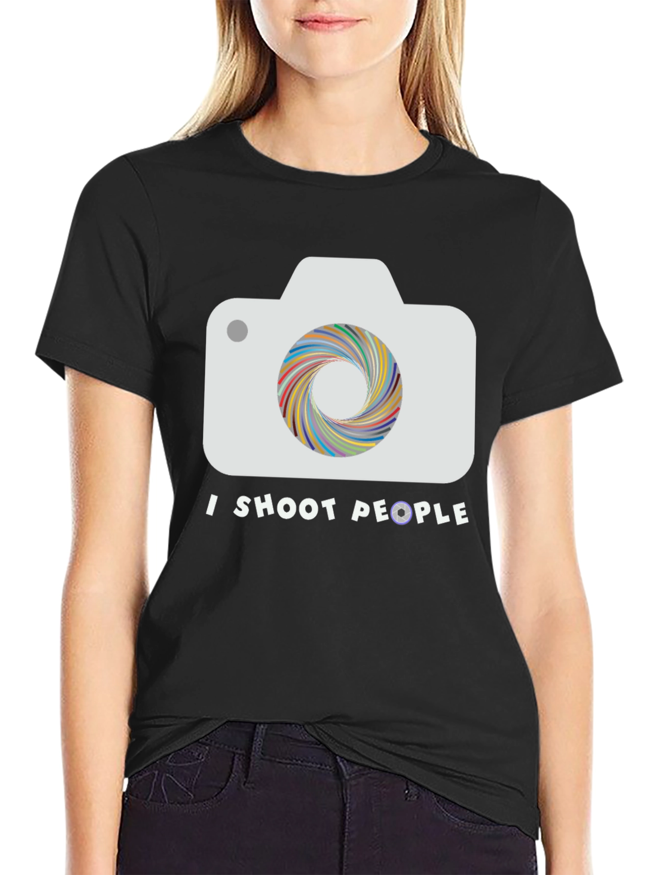 I Shoot People Camera T-Shirt - Photographer Tee