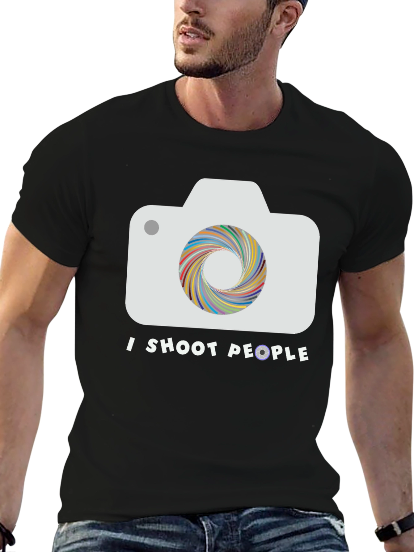 I Shoot People Camera T-Shirt - Photographer Tee