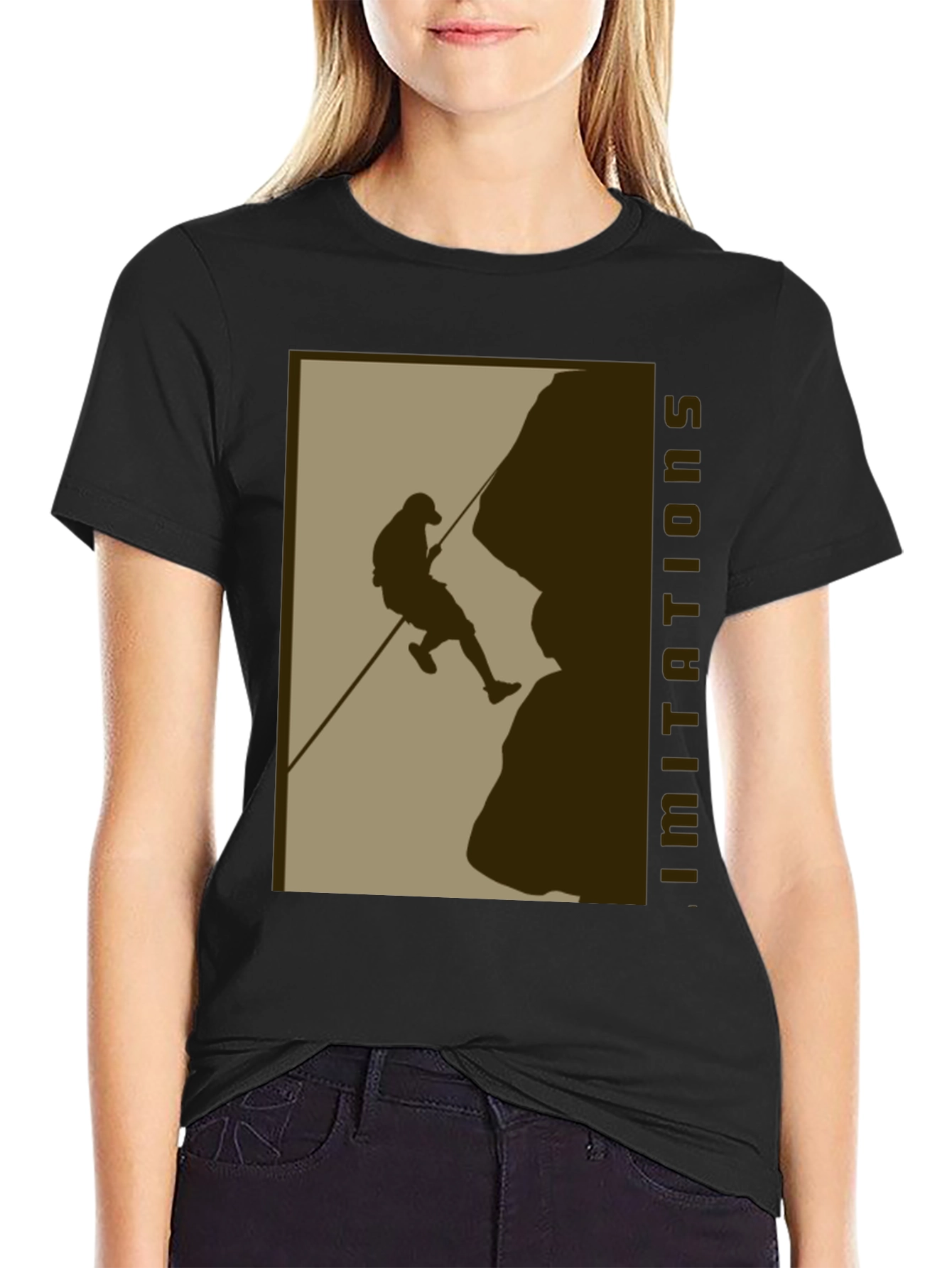 Climbing Silhouette Graphic T-Shirt
