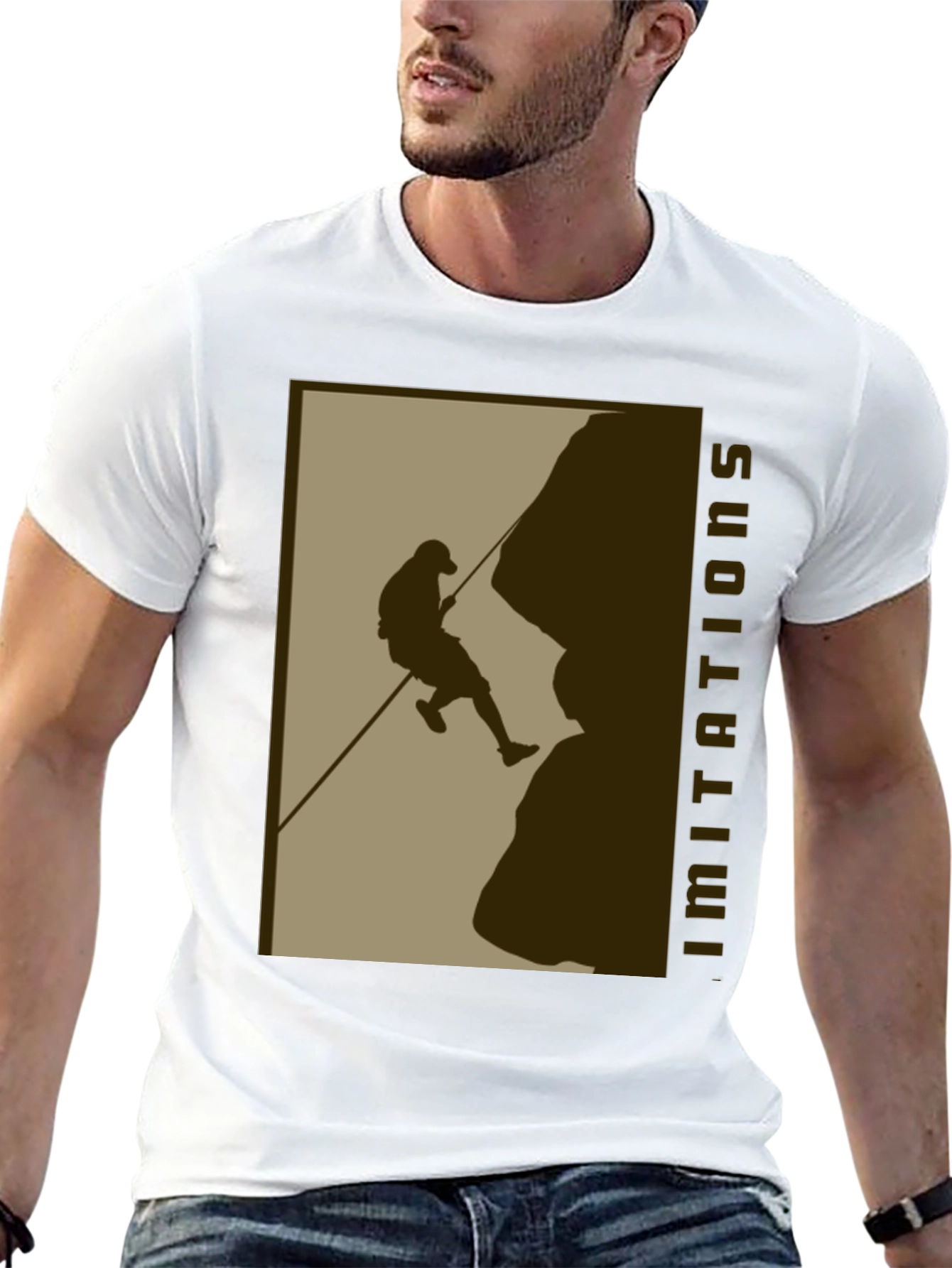 Climbing Silhouette Graphic T-Shirt