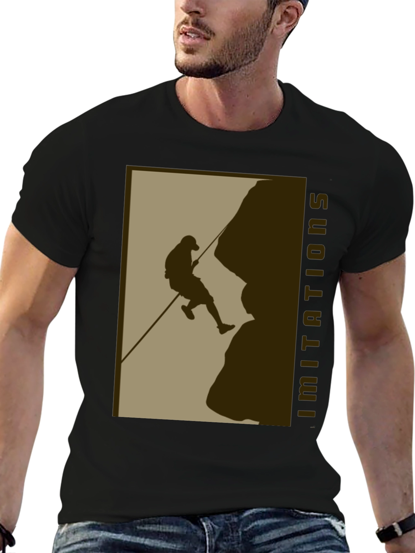 Climbing Silhouette Graphic T-Shirt