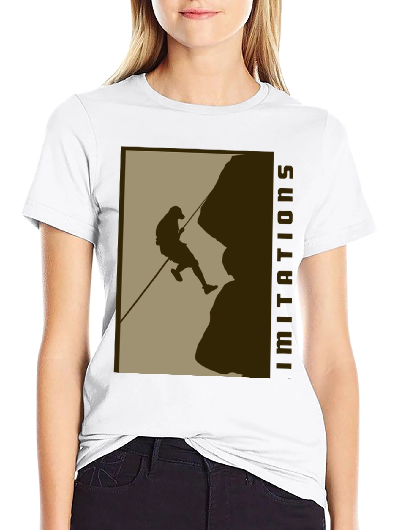 Climbing Silhouette Graphic T-Shirt