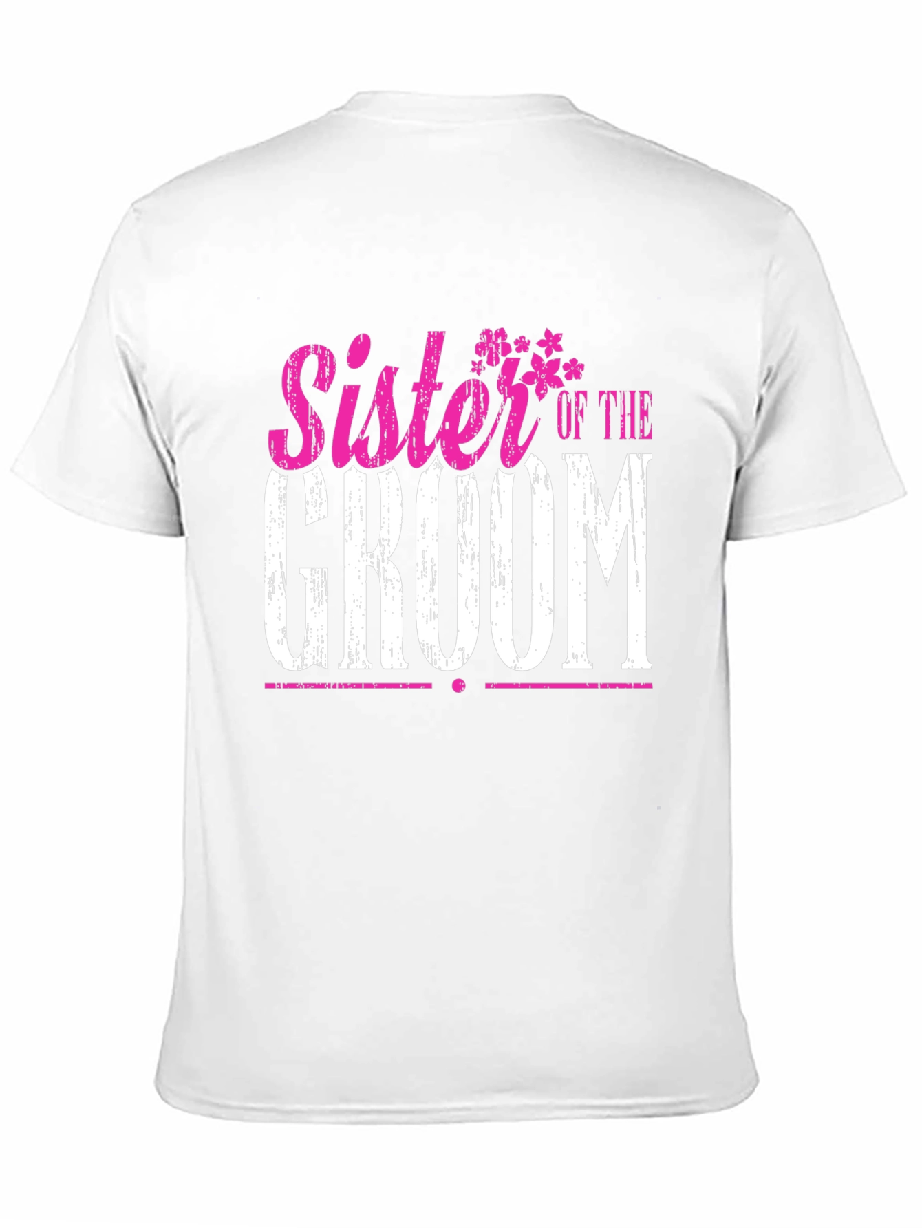 Sister of the Groom Wedding T-Shirt - Black