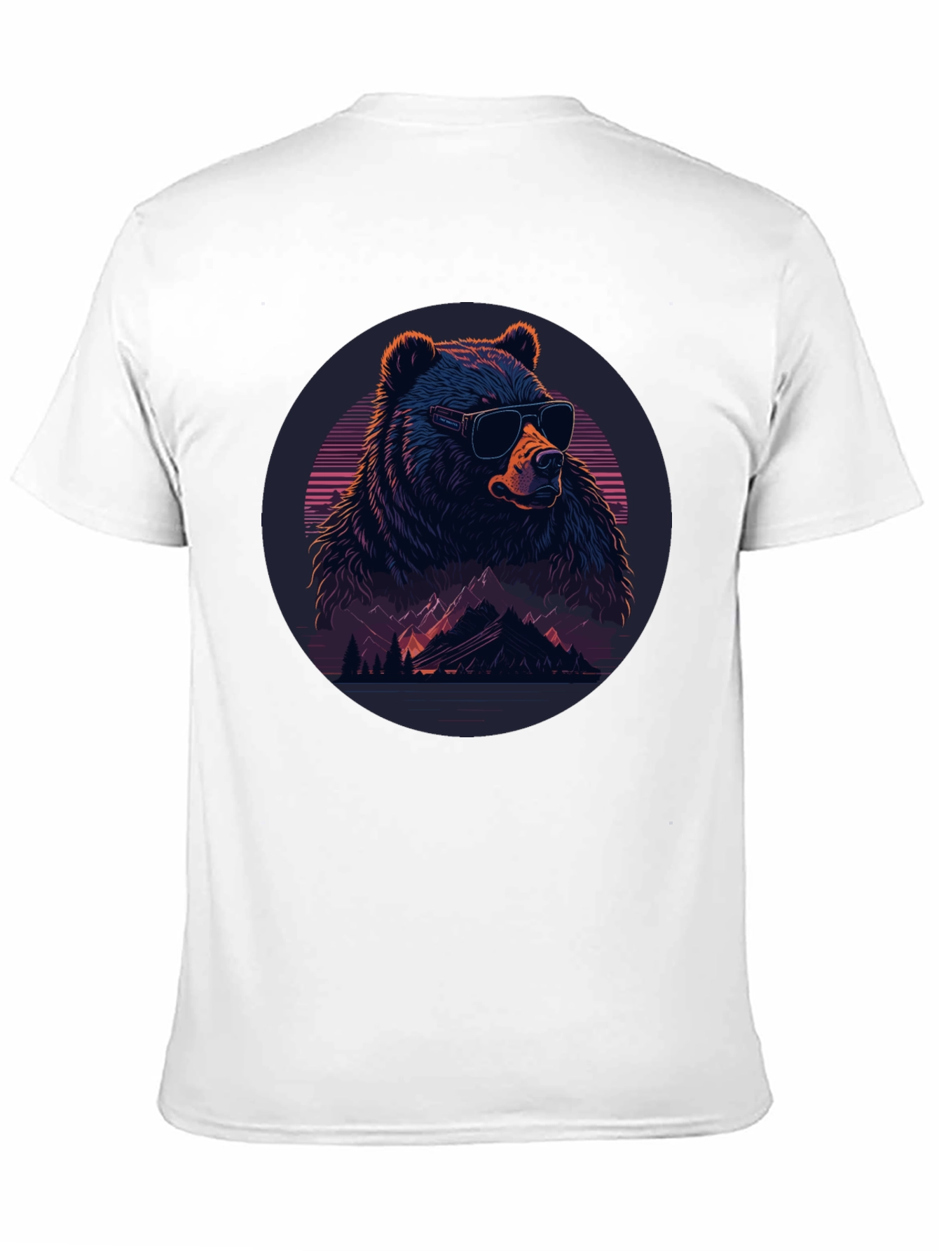 Cool Bear Graphic Tee - Black Crew Neck
