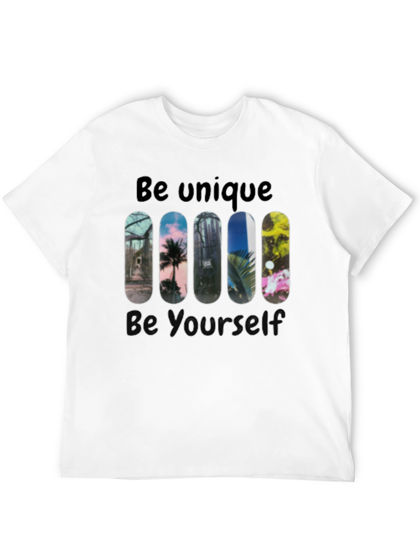 Unique Skateboard Design Graphic Tee