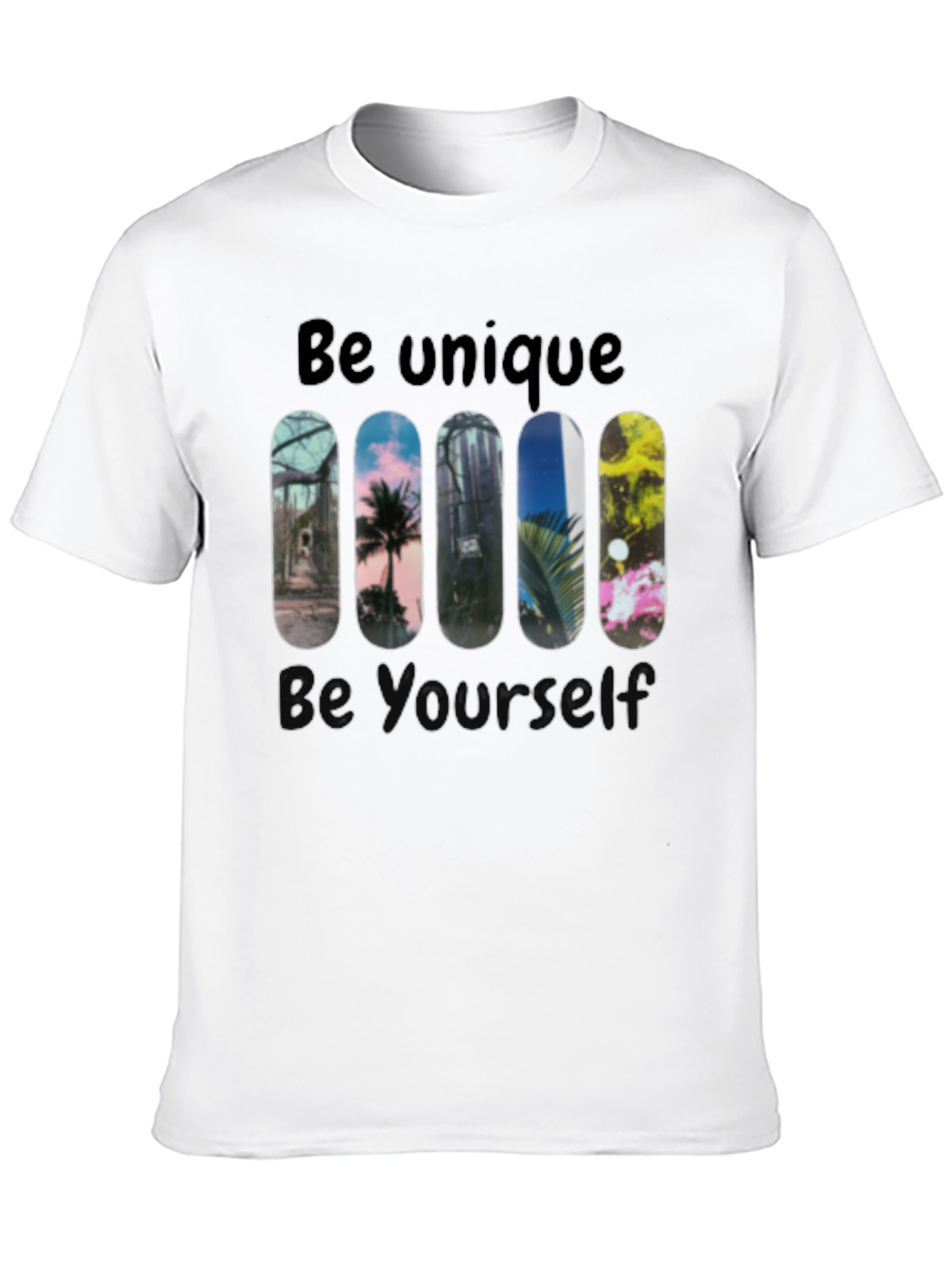Unique Skateboard Design Graphic Tee