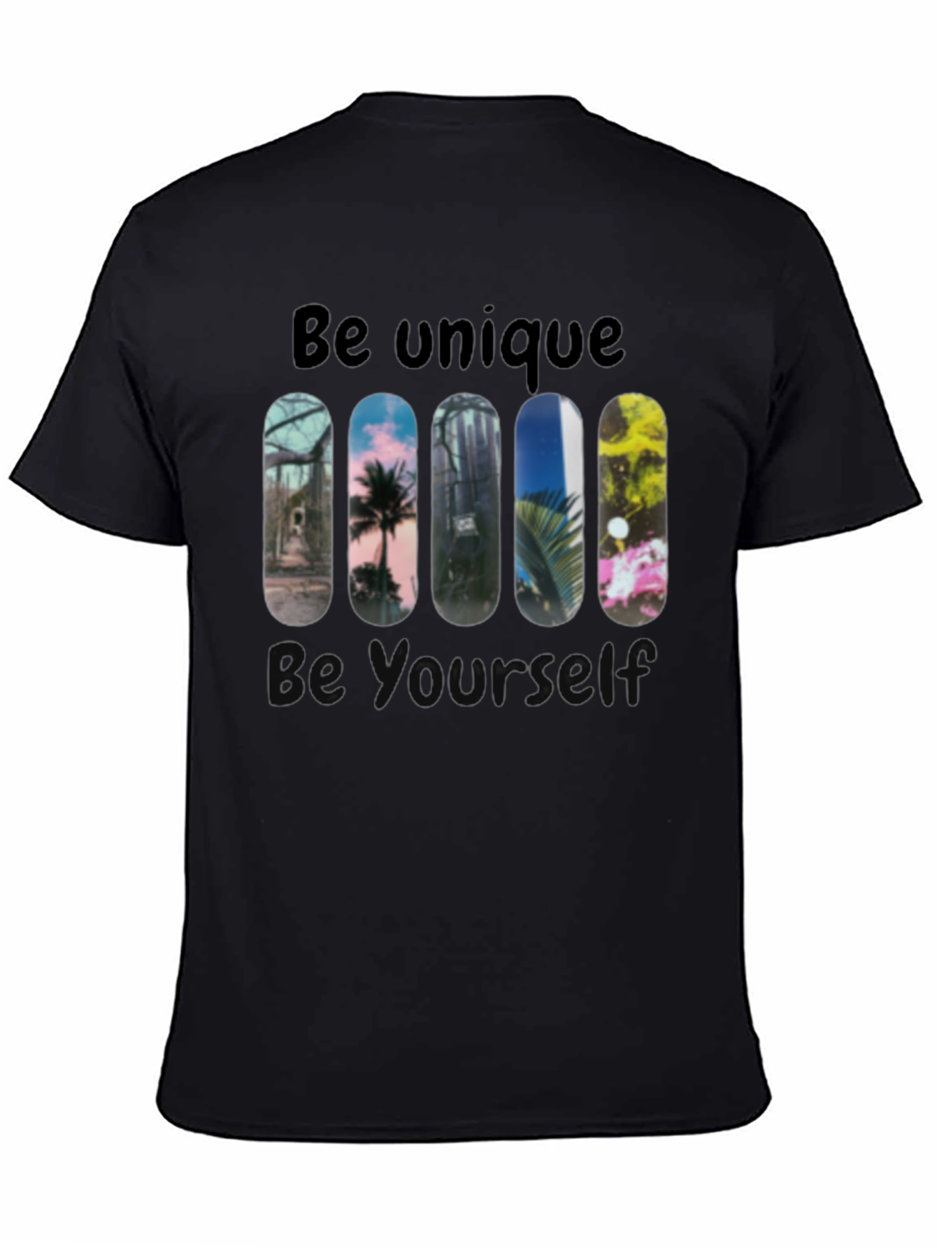 Unique Skateboard Design Graphic Tee