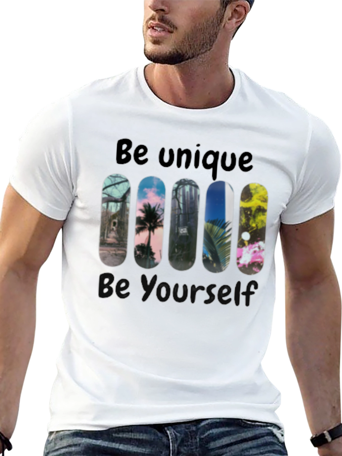 Unique Skateboard Design Graphic Tee