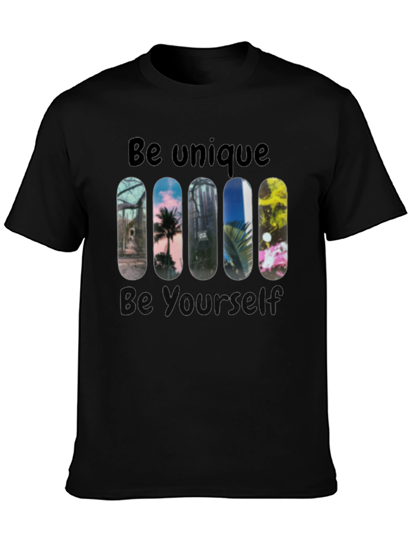 Unique Skateboard Design Graphic Tee