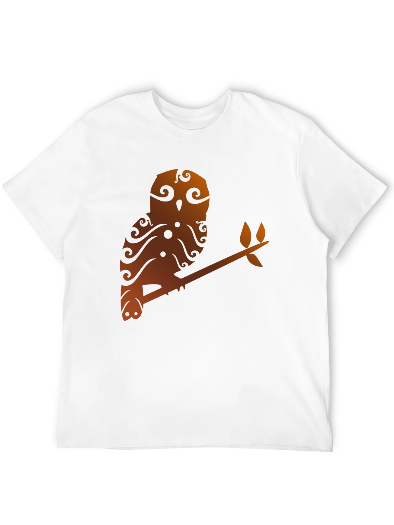 Owl Branch Graphic Tee - Unique Tribal Design