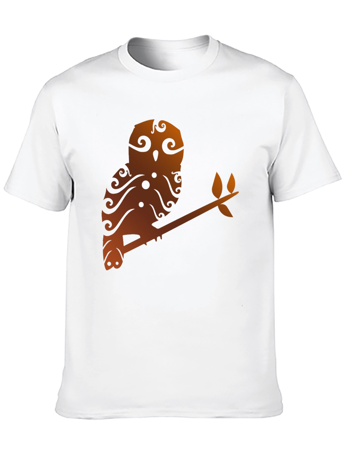Owl Branch Graphic Tee - Unique Tribal Design