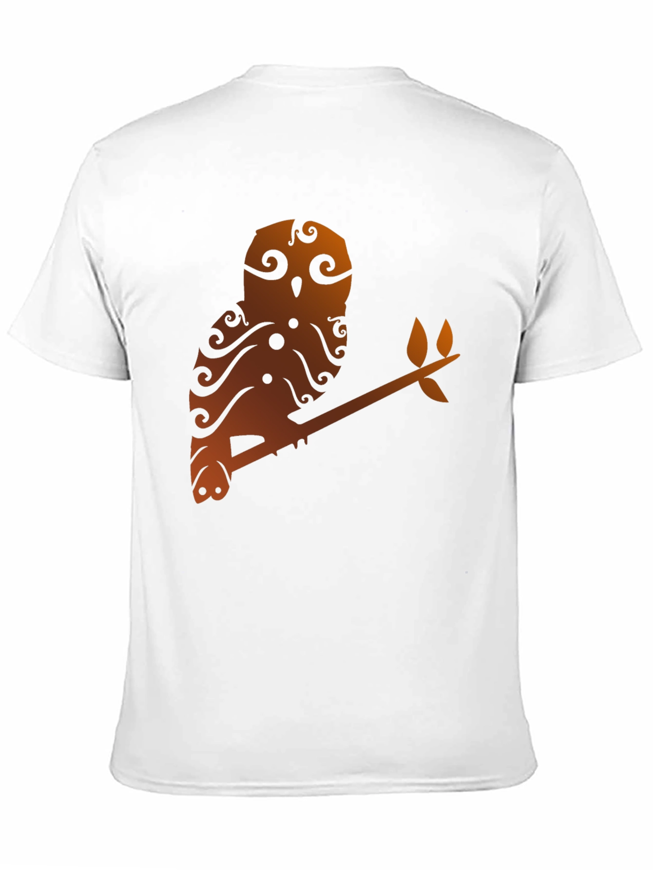 Owl Branch Graphic Tee - Unique Tribal Design