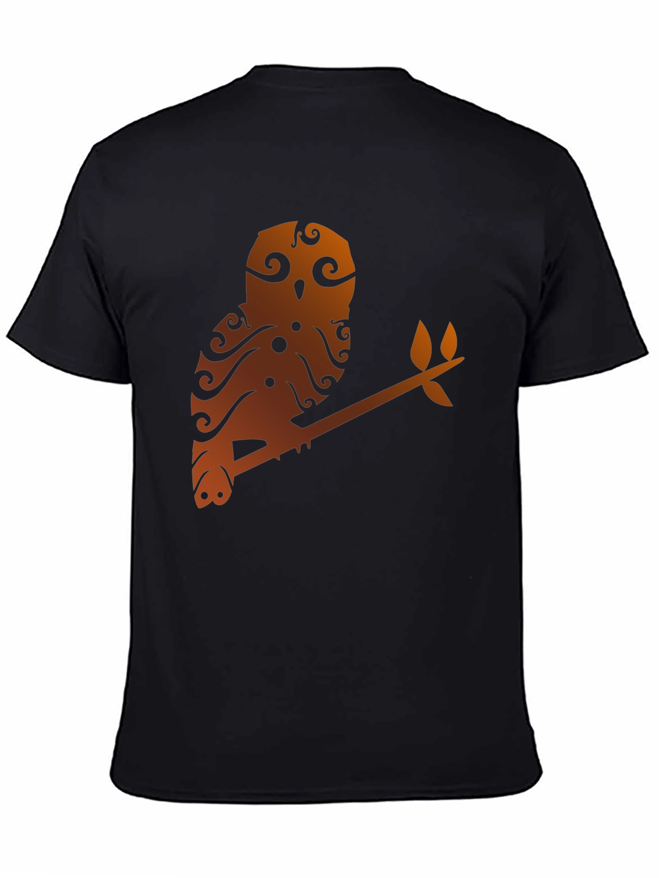Owl Branch Graphic Tee - Unique Tribal Design