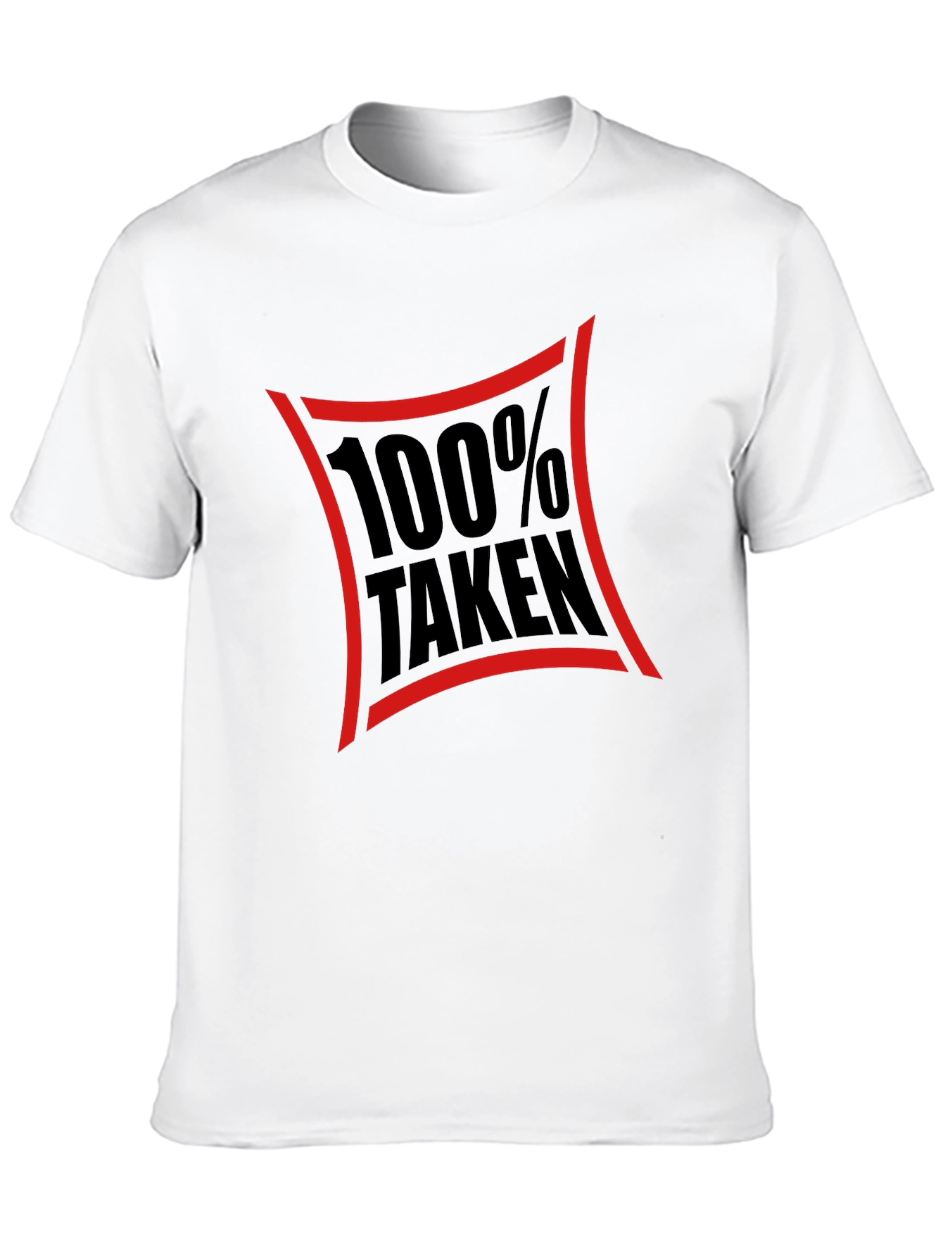 100% Taken Black Graphic T-Shirt - Relationship Tee