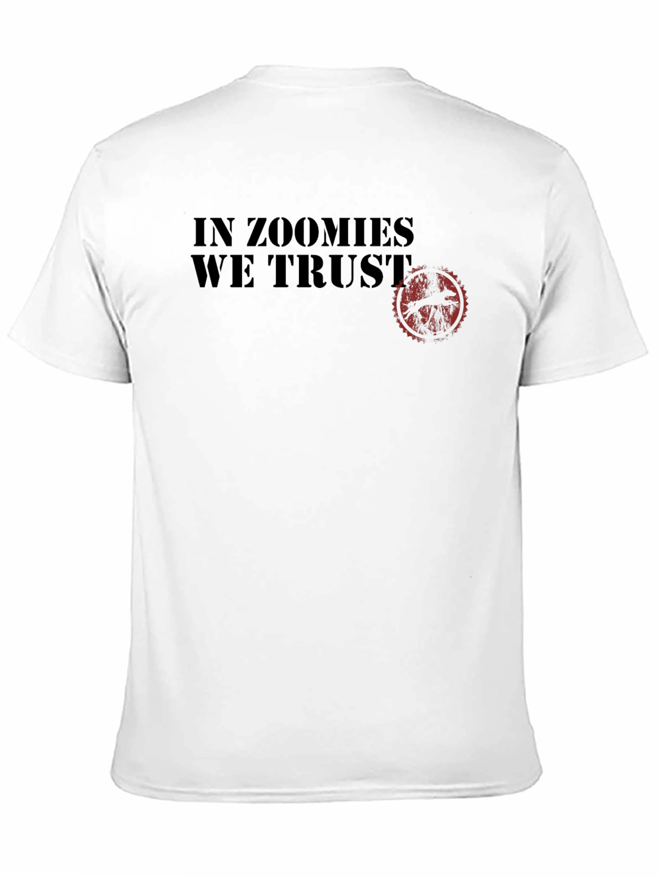 In Zoomies We Trust Black Graphic Tee