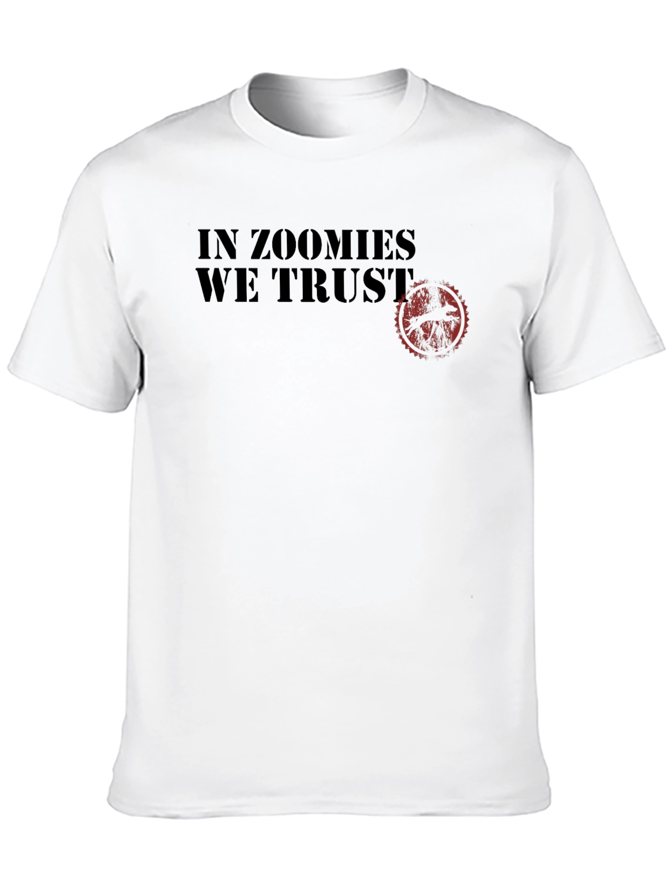 In Zoomies We Trust Black Graphic Tee