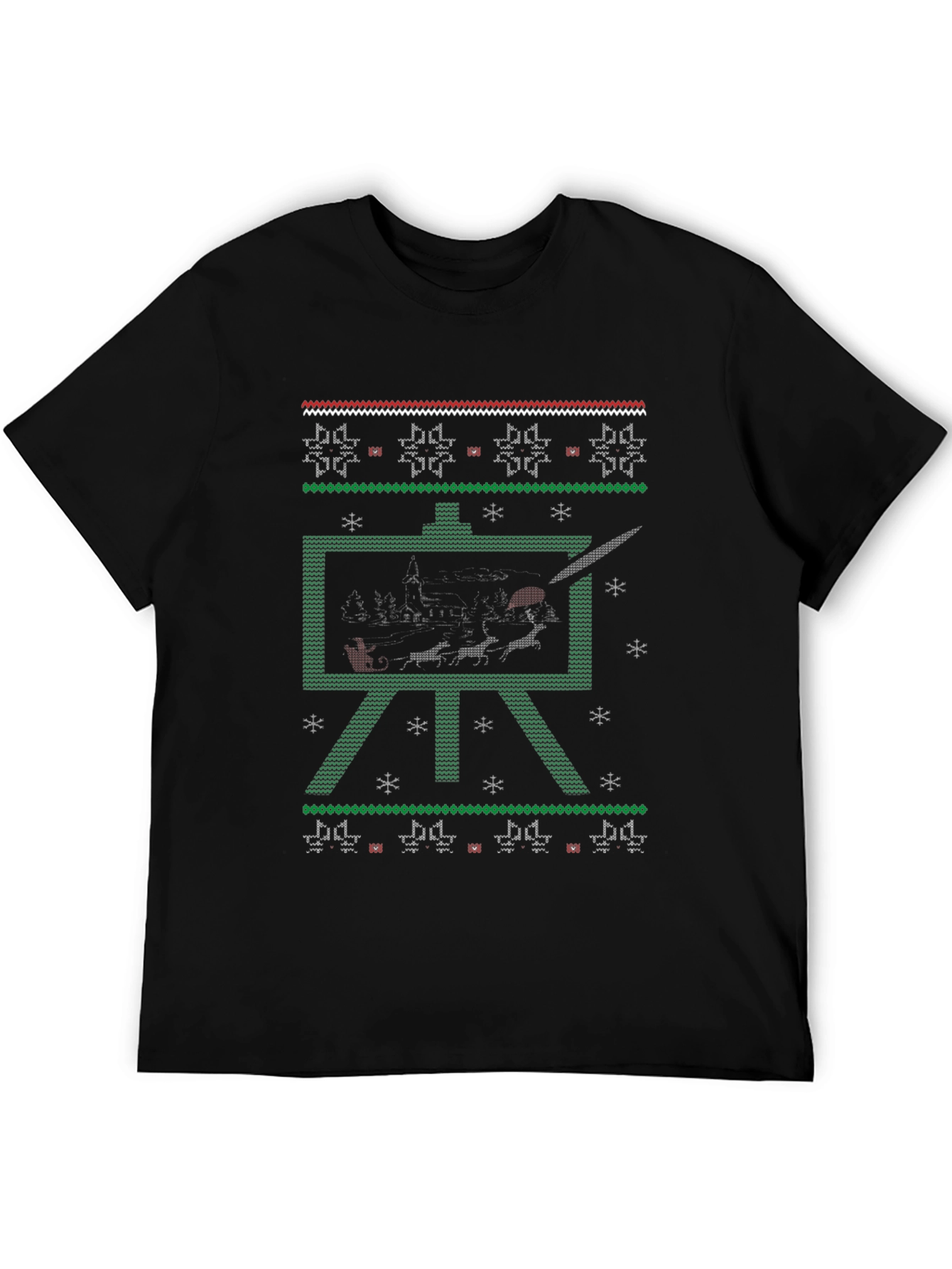 Painters Christmas Ugly Sweater T-Shirt