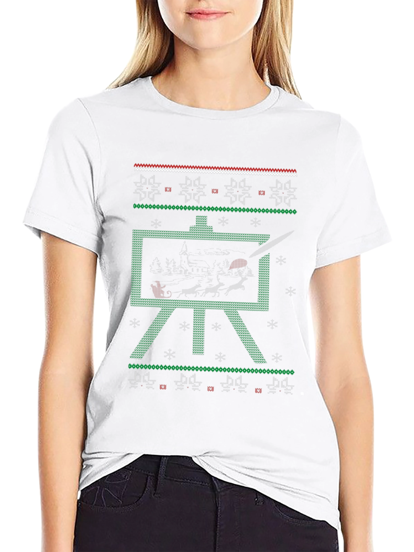 Painters Christmas Ugly Sweater T-Shirt