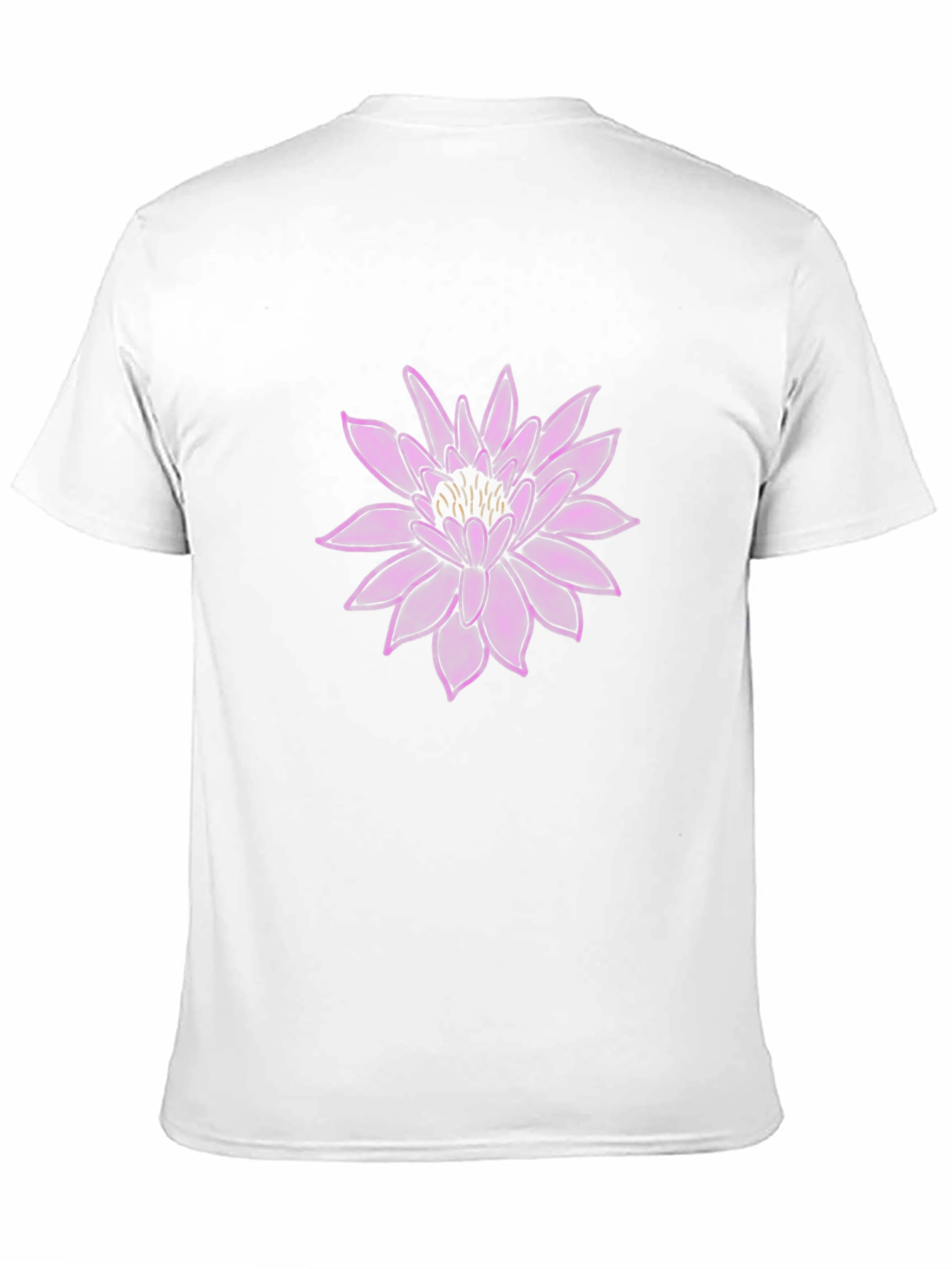 Lotus Flower Graphic Black T-Shirt