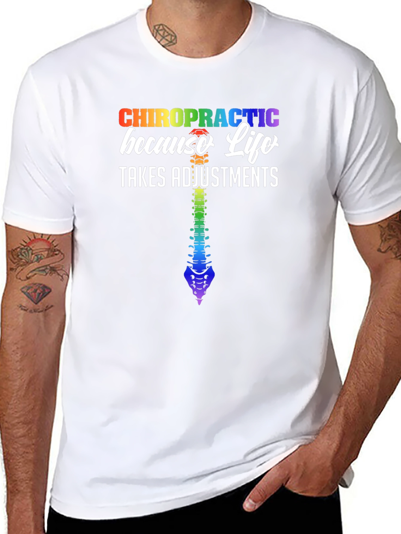 Chiropractic Life Adjustments Graphic Tee