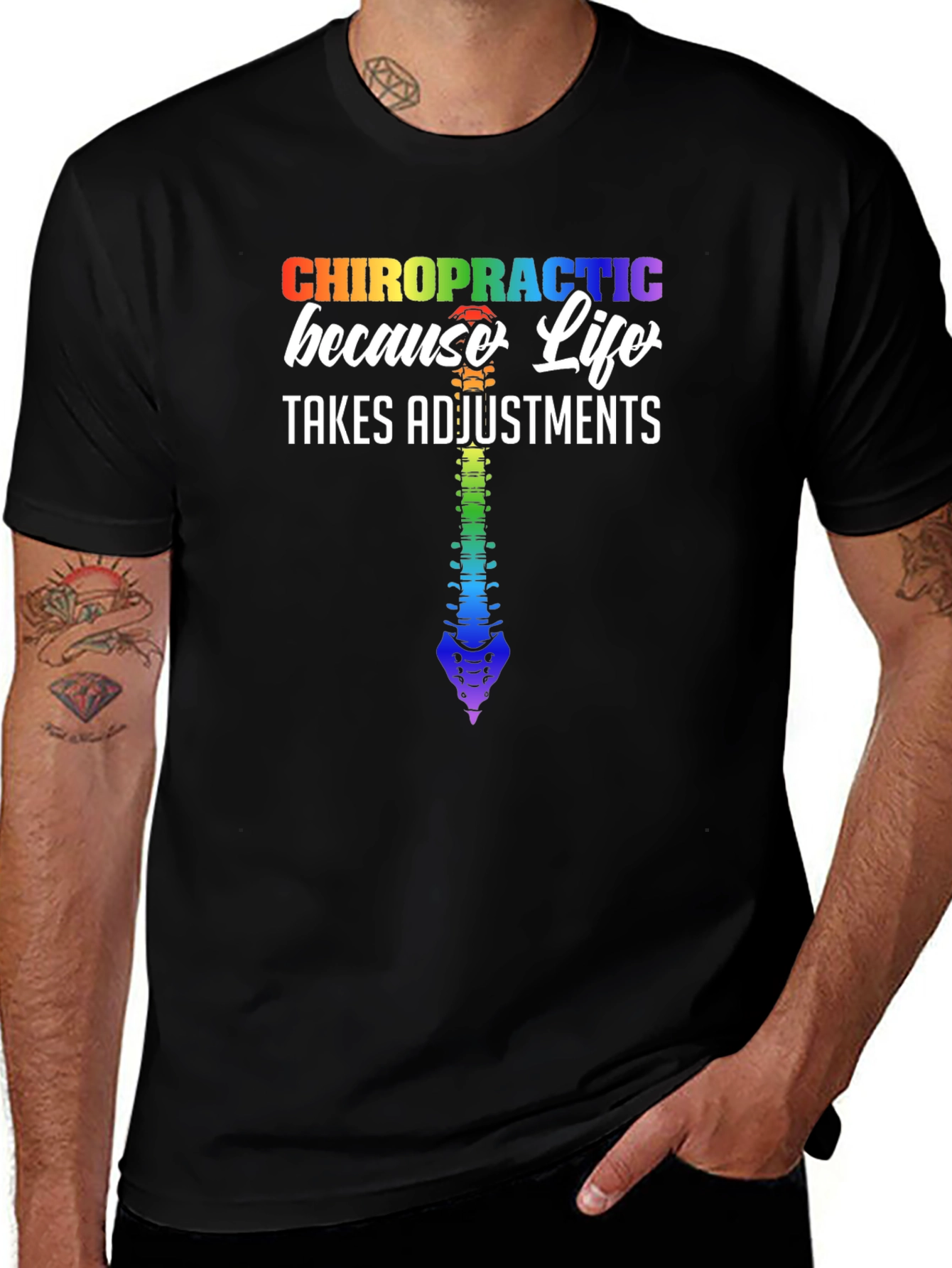 Chiropractic Life Adjustments Graphic Tee