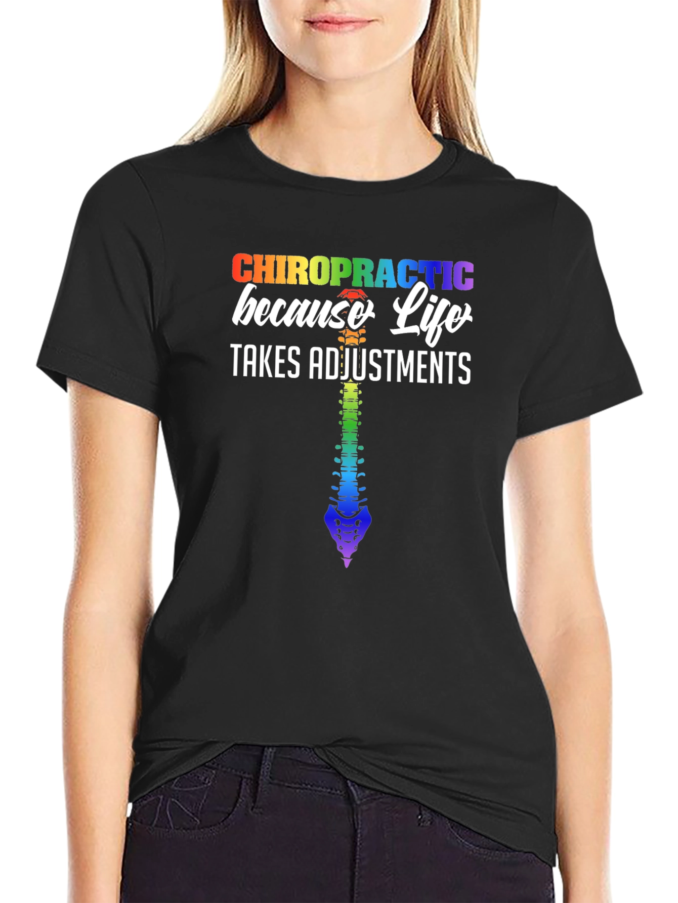 Chiropractic Life Adjustments Graphic Tee