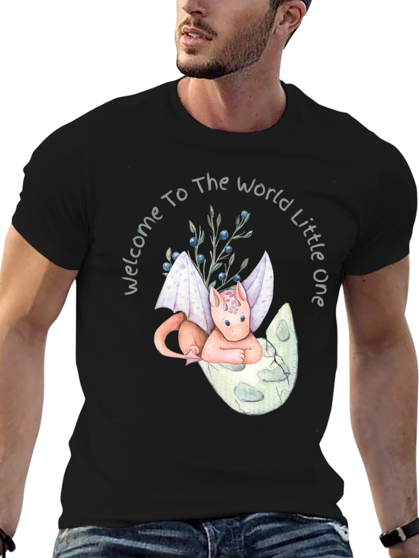 Welcome Dragon Baby Graphic Tee