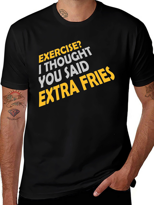 Exercise? Extra Fries Graphic Tee