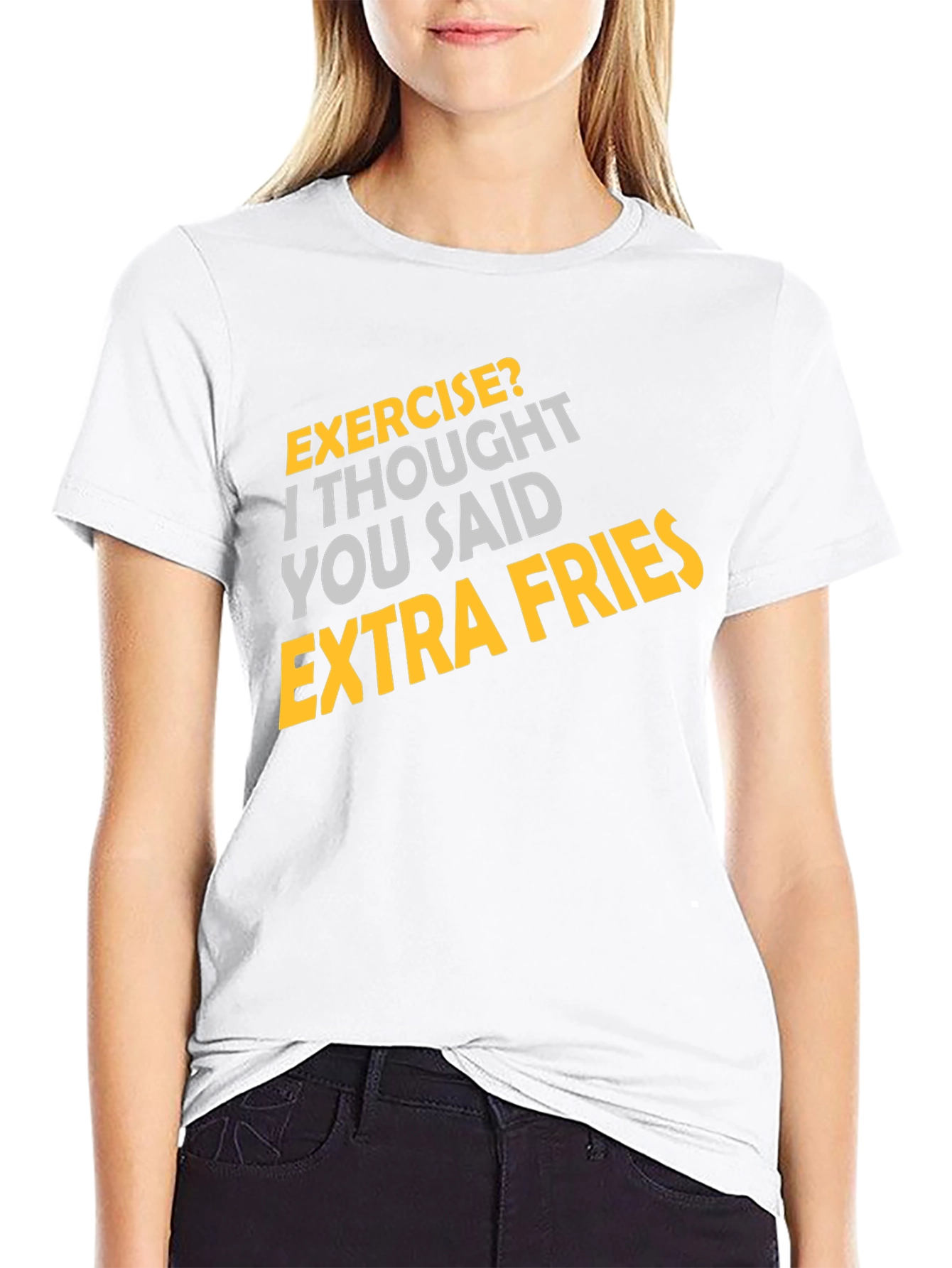 Exercise? Extra Fries Graphic Tee