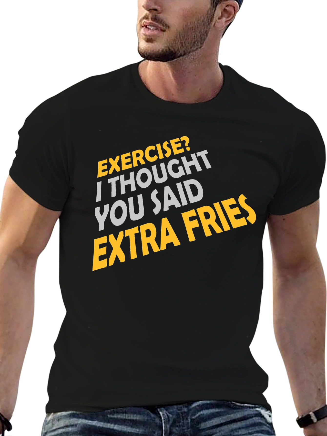 Exercise? Extra Fries Graphic Tee