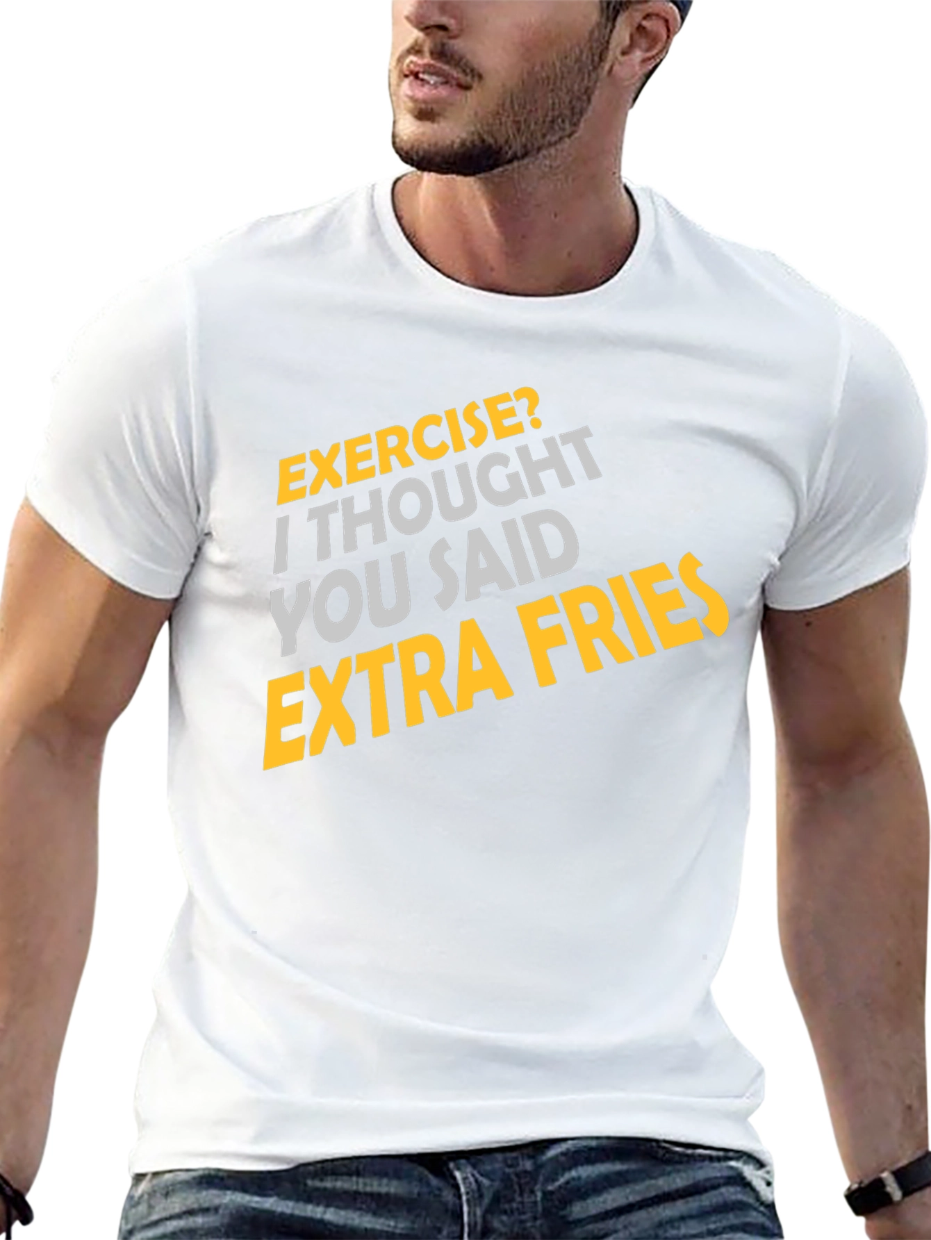 Exercise? Extra Fries Graphic Tee