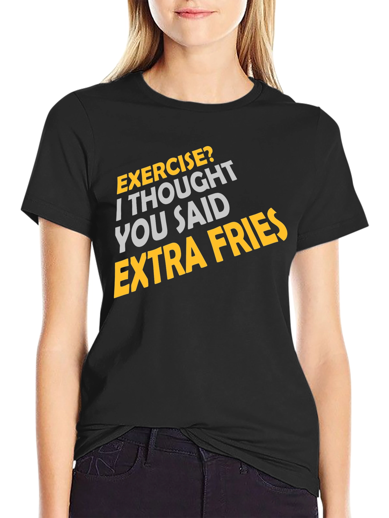 Exercise? Extra Fries Graphic Tee