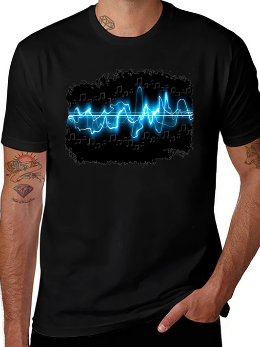 Electro-Music Graphic Black T-Shirt