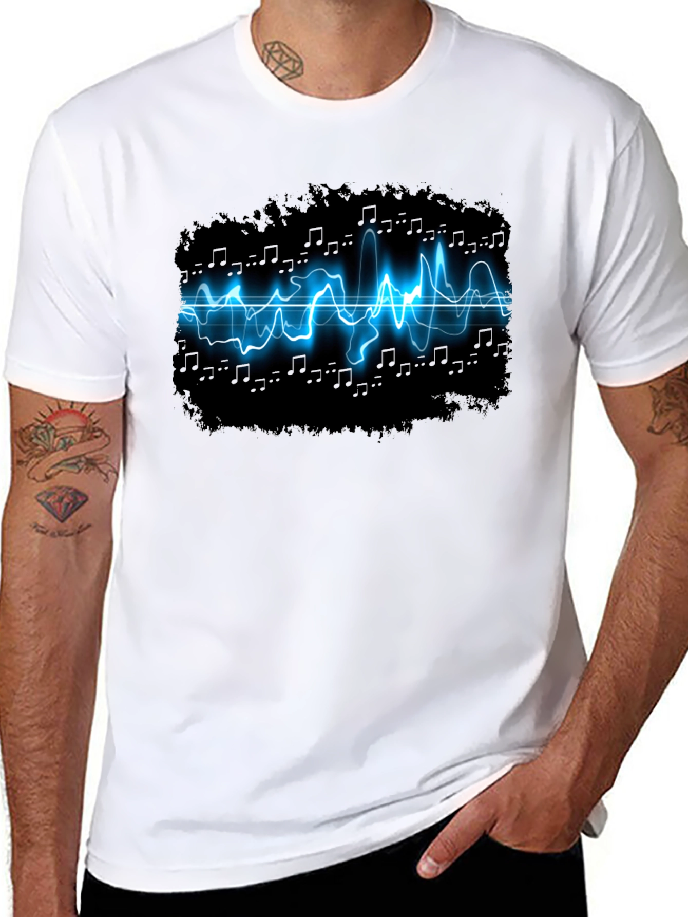 Electro-Music Graphic Black T-Shirt