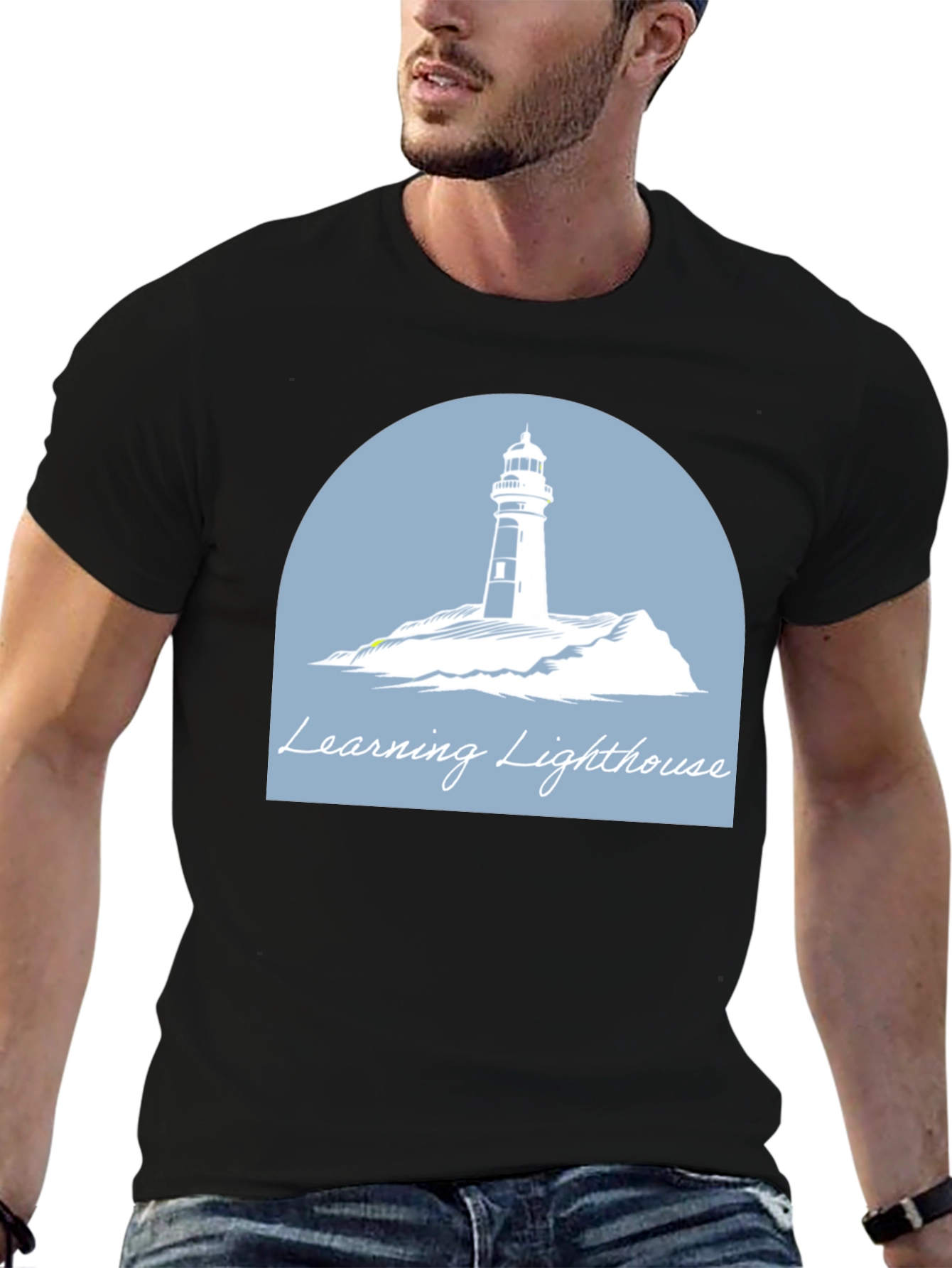 Learning Lighthouse Graphic T-Shirt