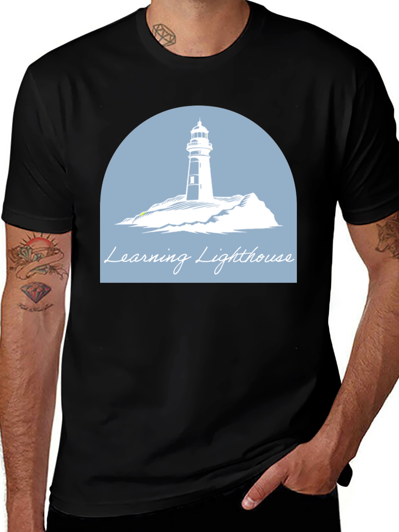 Learning Lighthouse Graphic T-Shirt
