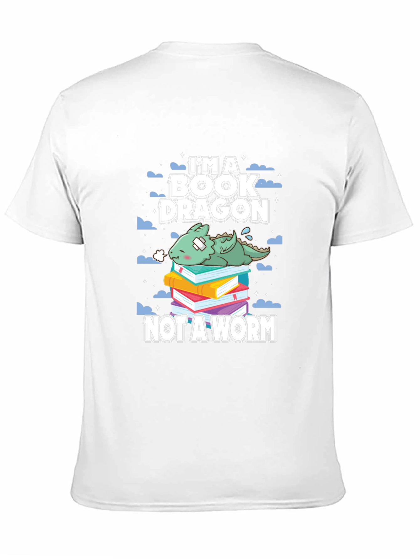 Book Dragon T-Shirt - Readers Fantasy Lovers Tee