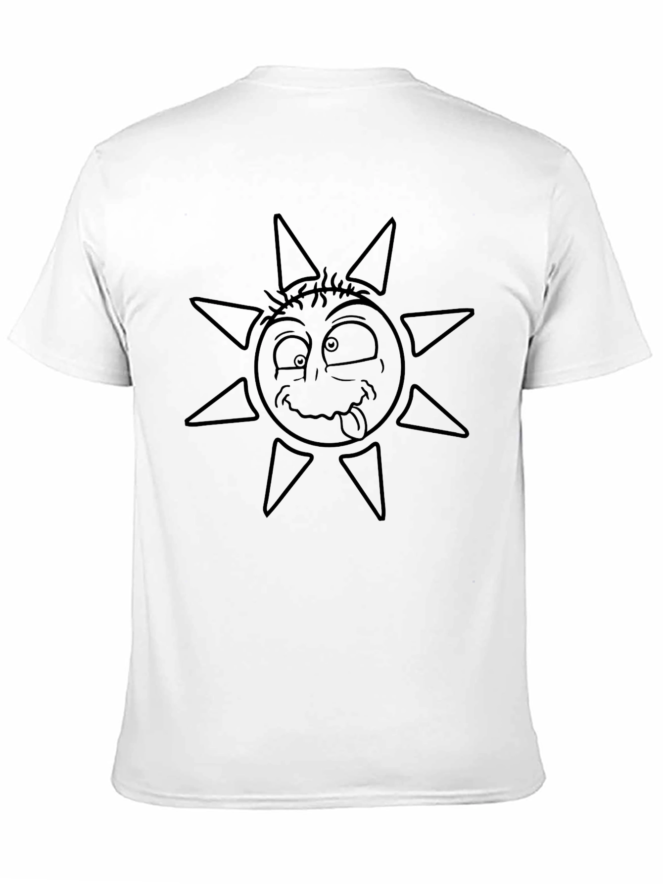 Funny Sun Graphic Tee - Black