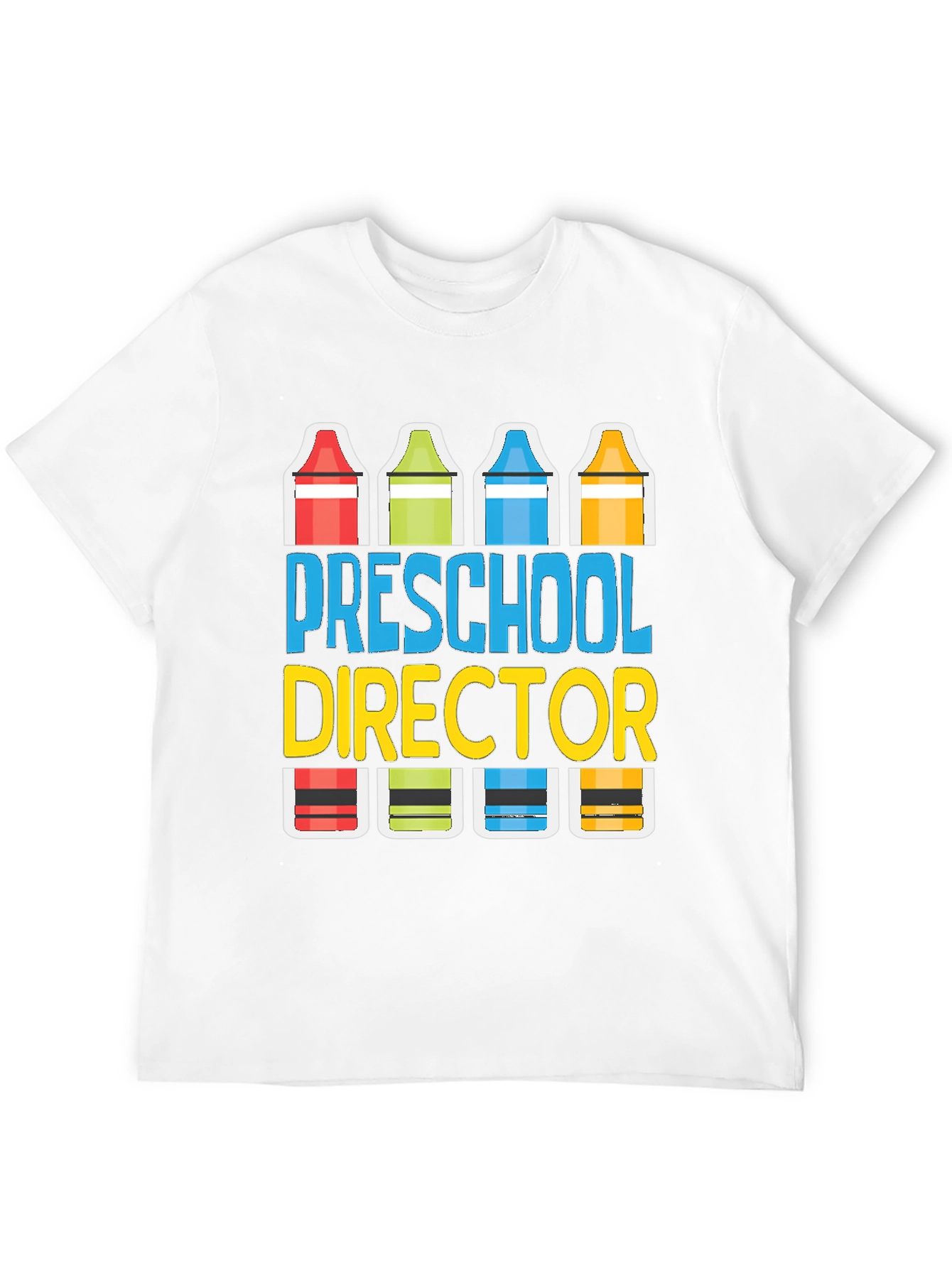 Preschool Director Crayon Graphic Tee